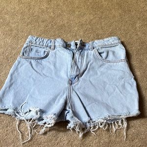 Zara light denim shorts